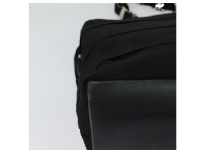 Borsa a Spalla Vala in Tela Nera Salvatore Ferragamo Auth fm4422 Nero - vista 12