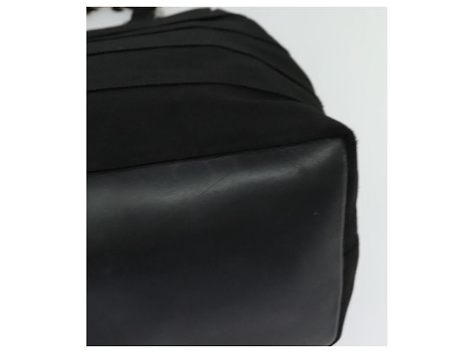Borsa a Spalla Vala in Tela Nera Salvatore Ferragamo Auth fm4422 Nero - vista 13