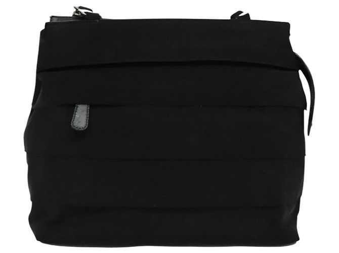 Borsa a Spalla Vala in Tela Nera Salvatore Ferragamo Auth fm4422 Nero - vista 2