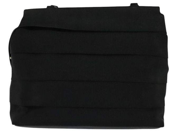 Borsa a Spalla Vala in Tela Nera Salvatore Ferragamo Auth fm4422 Nero - vista 3