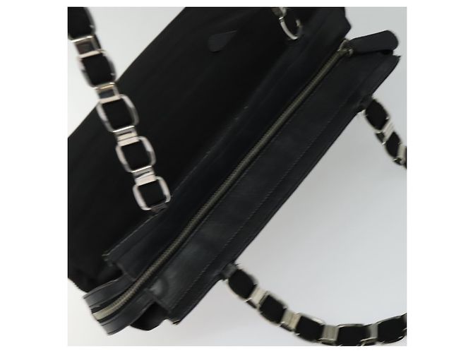 Borsa a Spalla Vala in Tela Nera Salvatore Ferragamo Auth fm4422 Nero - vista 6