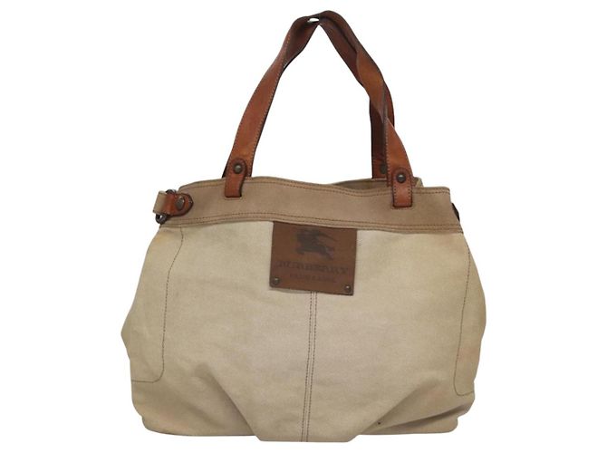 Burberry Tote Bag aus Canvas Beige Auth bs22667 - Ansicht 2
