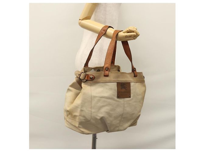 Burberry Tote Bag aus Canvas Beige Auth bs22667 - Ansicht 21