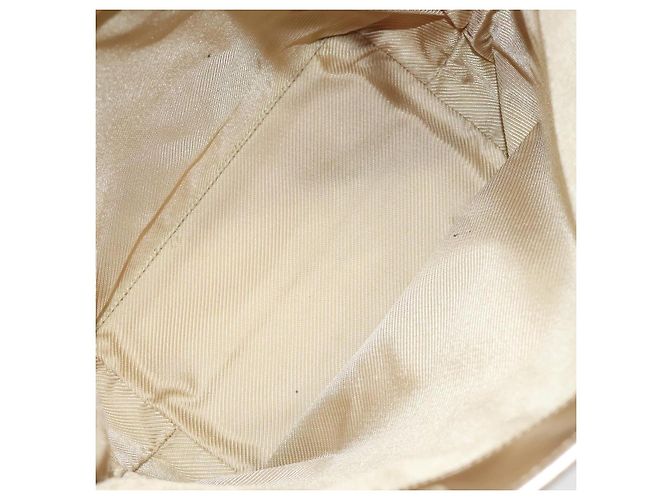Bolsa tote em canvas GG Gucci dourada 002 1099 Auth nb079 Dourado - vista 16