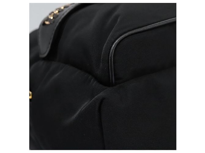 Autre Marque Zaino Stella MacCartney in nylon oro nero Auth BA395 D'oro - vista 10