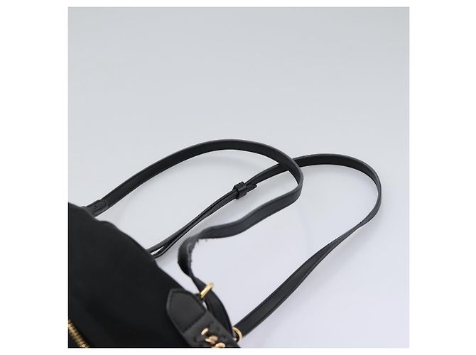 Autre Marque Zaino Stella MacCartney in nylon oro nero Auth BA395 D'oro - vista 16