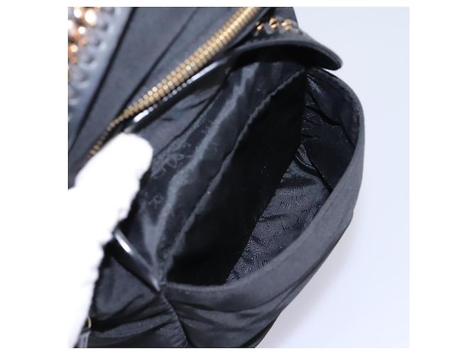 Autre Marque Zaino Stella MacCartney in nylon oro nero Auth BA395 D'oro - vista 18