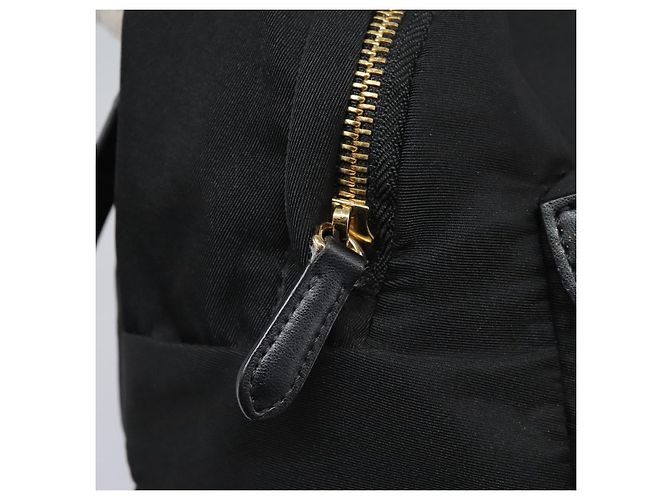 Autre Marque Zaino Stella MacCartney in nylon oro nero Auth BA395 D'oro - vista 19