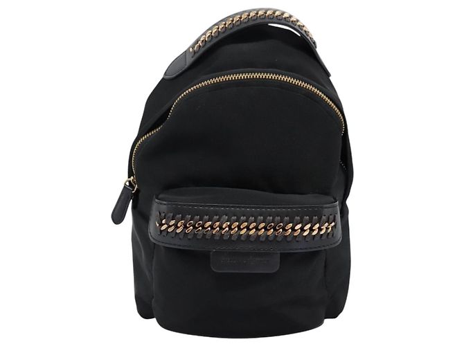 Autre Marque Zaino Stella MacCartney in nylon oro nero Auth BA395 D'oro - vista 2