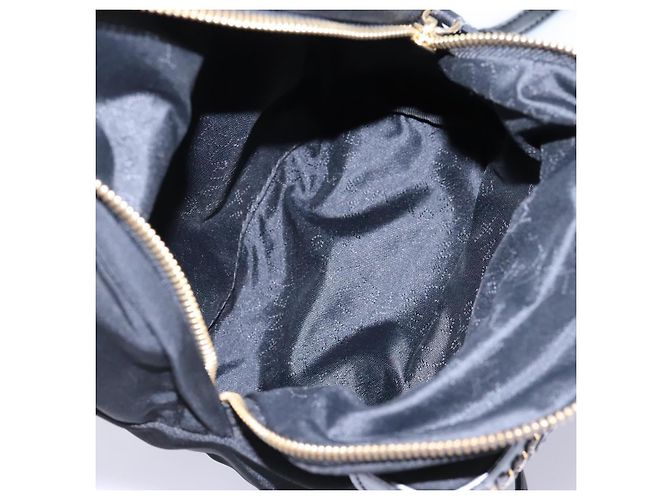 Autre Marque Zaino Stella MacCartney in nylon oro nero Auth BA395 D'oro - vista 21
