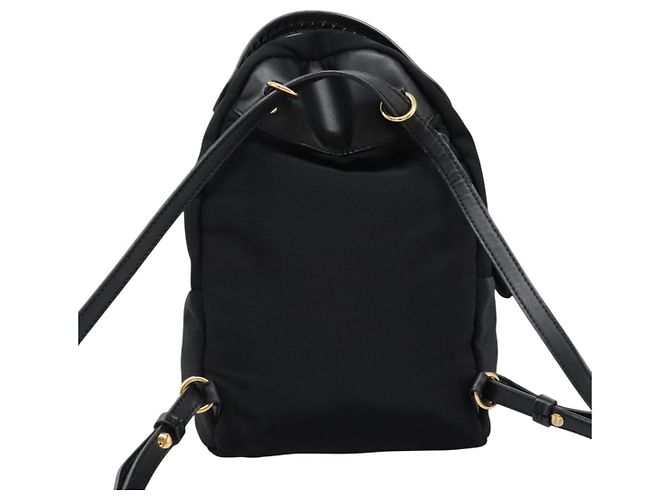 Autre Marque Zaino Stella MacCartney in nylon oro nero Auth BA395 D'oro - vista 3