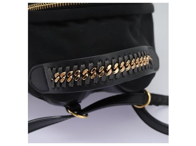 Autre Marque Zaino Stella MacCartney in nylon oro nero Auth BA395 D'oro - vista 7