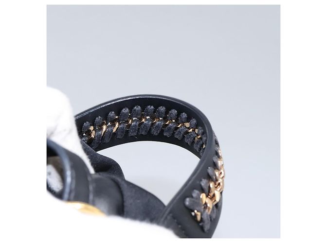 Autre Marque Zaino Stella MacCartney in nylon oro nero Auth BA395 D'oro - vista 8