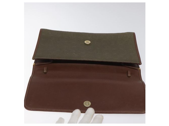 Borsa a Spalla GUCCI in Tela Khaki 004 084 0289 Auth th5746 Cachi - vista 13
