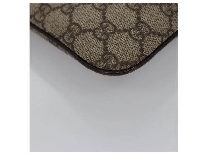 Borsa a mano GUCCI GG Supreme in pelle PVC beige argento 114600 Auth nb246 - vista 10