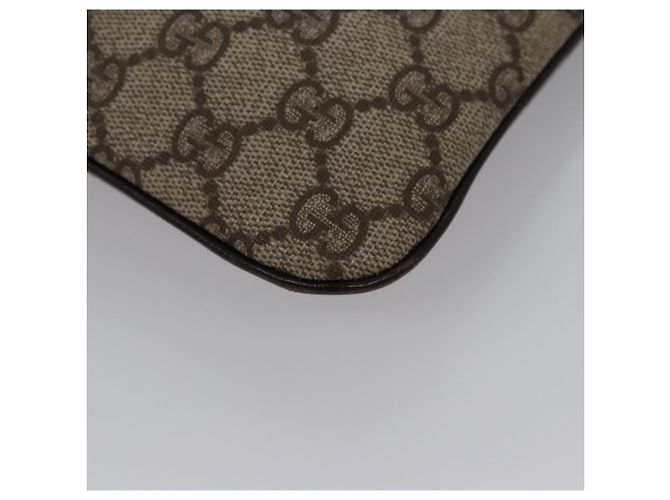 Borsa a mano GUCCI GG Supreme in pelle PVC beige argento 114600 Auth nb246 - vista 13