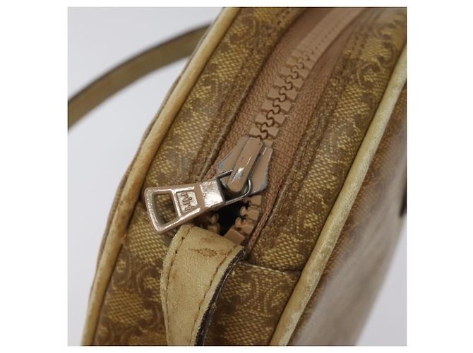 Céline Borsa a spalla in tela Macadam CELINE marrone Auth BA469 - vista 15