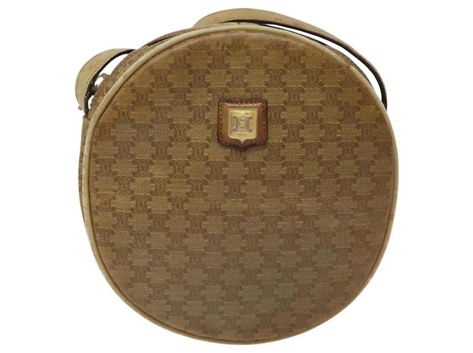 Céline Borsa a spalla in tela Macadam CELINE marrone Auth BA469 - vista 2
