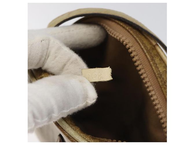 Céline Borsa a spalla in tela Macadam CELINE marrone Auth BA469 - vista 20