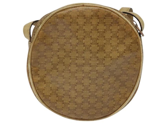 Céline Borsa a spalla in tela Macadam CELINE marrone Auth BA469 - vista 3