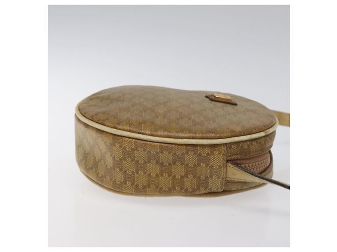 Céline Borsa a spalla in tela Macadam CELINE marrone Auth BA469 - vista 4