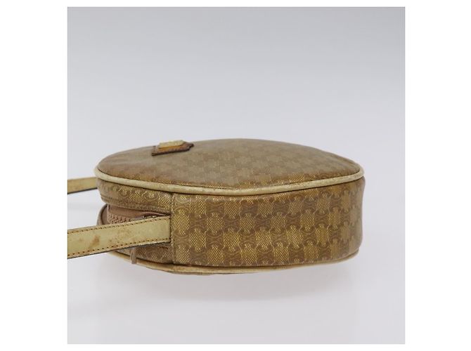 Céline Borsa a spalla in tela Macadam CELINE marrone Auth BA469 - vista 5