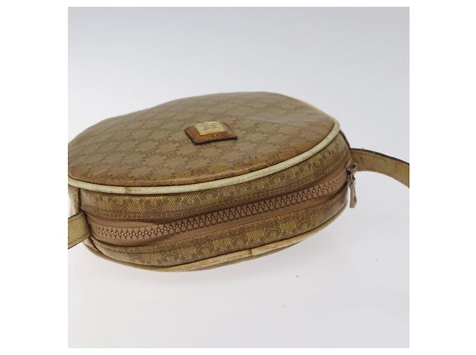 Céline Borsa a spalla in tela Macadam CELINE marrone Auth BA469 - vista 6