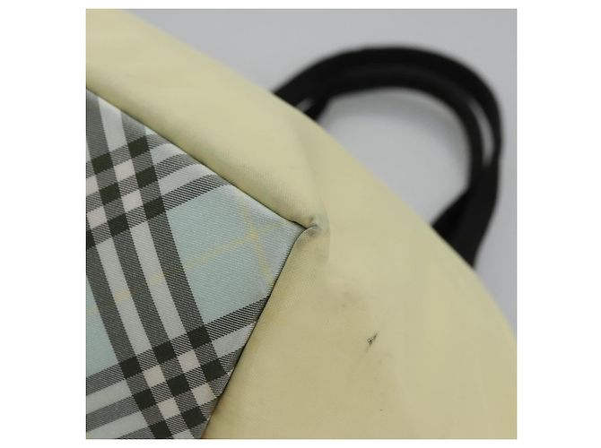 Autre Marque Borsa Tote Burberrys Blue Label in nylon giallo Auth ti2803 - vista 13