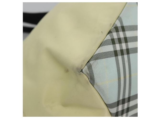 Autre Marque Borsa Tote Burberrys Blue Label in nylon giallo Auth ti2803 - vista 14