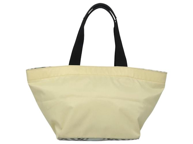 Autre Marque Borsa Tote Burberrys Blue Label in nylon giallo Auth ti2803 - vista 2