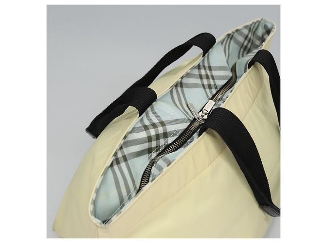 Autre Marque Borsa Tote Burberrys Blue Label in nylon giallo Auth ti2803 - vista 7
