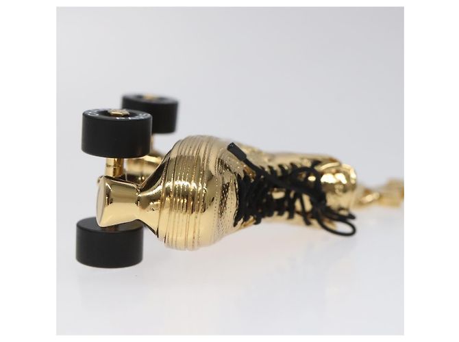 CHANEL Rollschuh Charm aus Metall Gold CC Auth bs23306A Golden - Ansicht 11