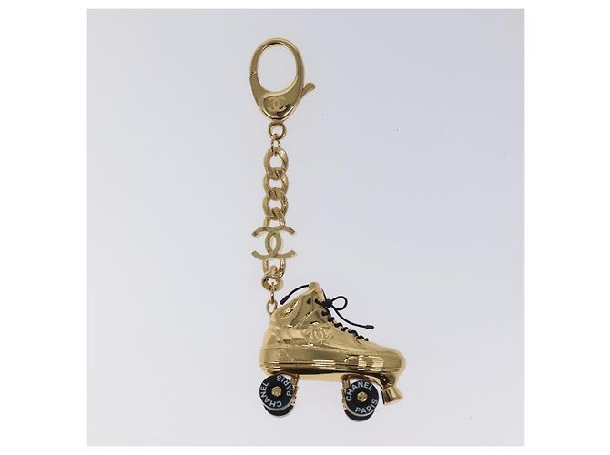 CHANEL Rollschuh Charm aus Metall Gold CC Auth bs23306A Golden - Ansicht 3