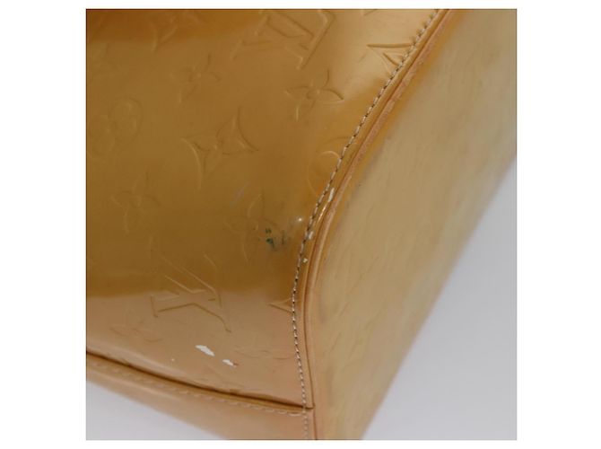 LOUIS VUITTON Monogram Vernis Borsa a Mano Houston Beige M91004 LV Auth BA431 - vista 17