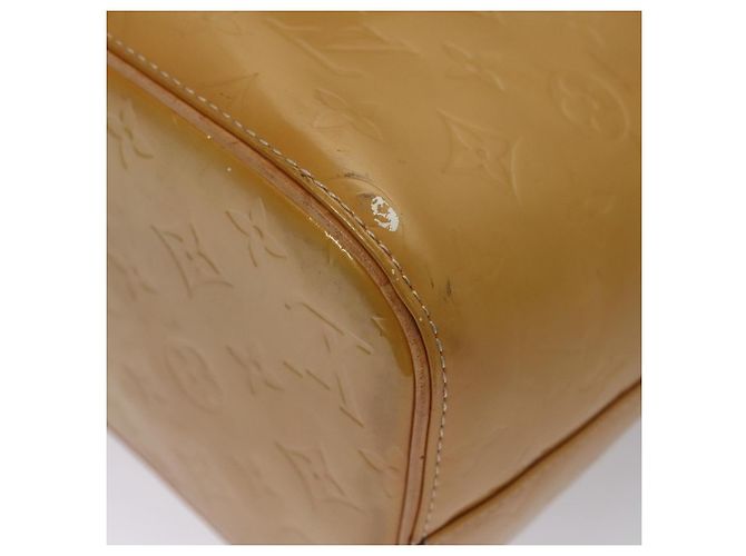 LOUIS VUITTON Monogram Vernis Borsa a Mano Houston Beige M91004 LV Auth BA431 - vista 18