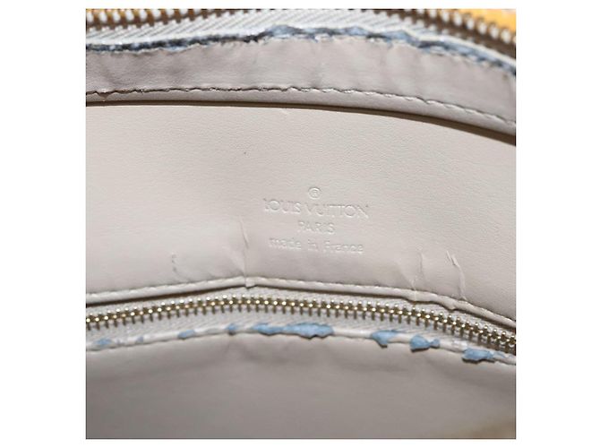 LOUIS VUITTON Monogram Vernis Borsa a Mano Houston Beige M91004 LV Auth BA431 - vista 20