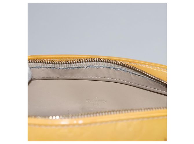LOUIS VUITTON Monogram Vernis Borsa a Mano Houston Beige M91004 LV Auth BA431 - vista 21