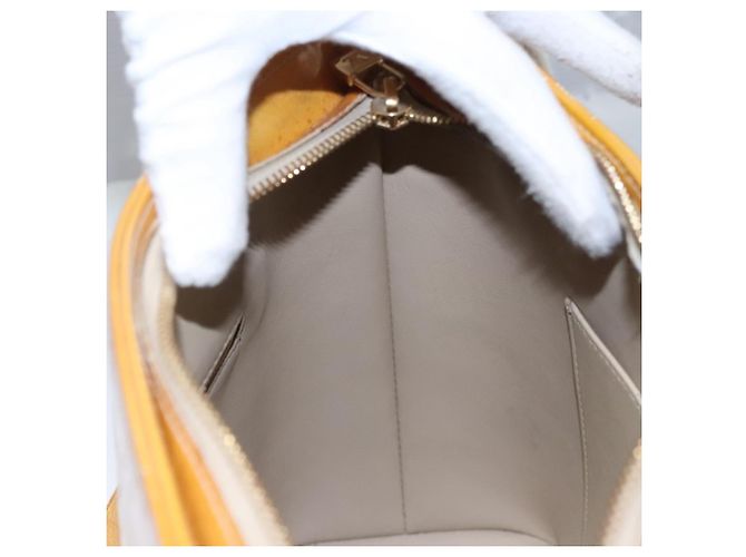 LOUIS VUITTON Monogram Vernis Borsa a Mano Houston Beige M91004 LV Auth BA431 - vista 23