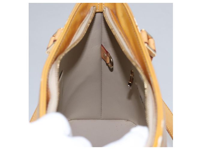 LOUIS VUITTON Monogram Vernis Borsa a Mano Houston Beige M91004 LV Auth BA431 - vista 24