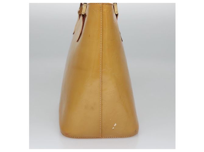LOUIS VUITTON Monogram Vernis Borsa a Mano Houston Beige M91004 LV Auth BA431 - vista 3