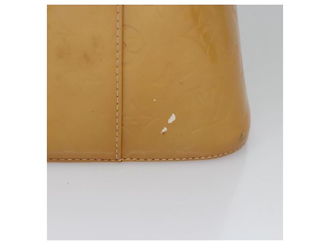 LOUIS VUITTON Monogram Vernis Borsa a Mano Houston Beige M91004 LV Auth BA431 - vista 4