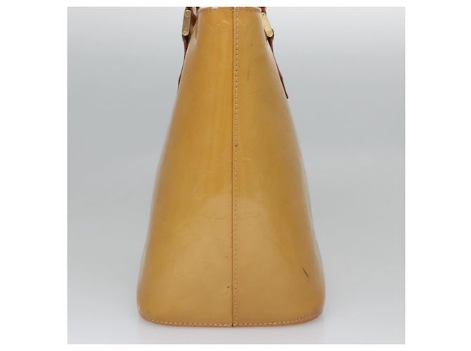 LOUIS VUITTON Monogram Vernis Borsa a Mano Houston Beige M91004 LV Auth BA431 - vista 5