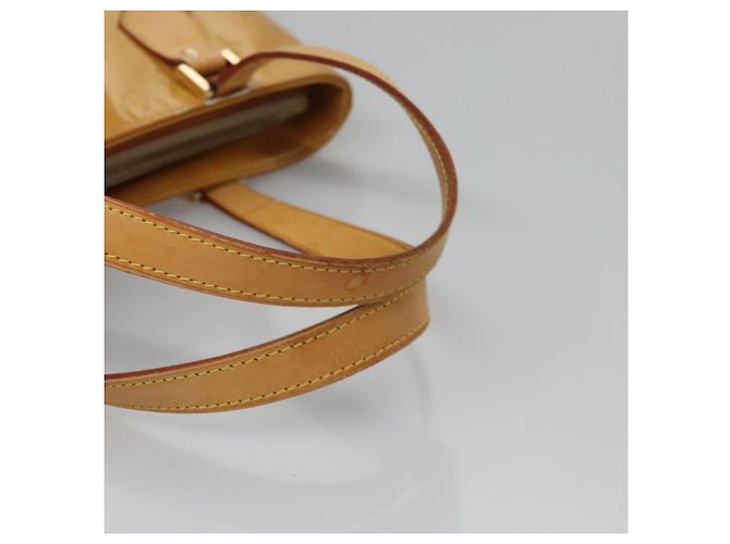 LOUIS VUITTON Monogram Vernis Borsa a Mano Houston Beige M91004 LV Auth BA431 - vista 9