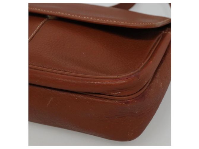 Autre Marque Borsa a spalla in pelle marrone Burberrys Auth ti2788 - vista 10