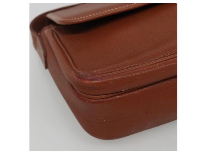 Autre Marque Borsa a spalla in pelle marrone Burberrys Auth ti2788 - vista 11