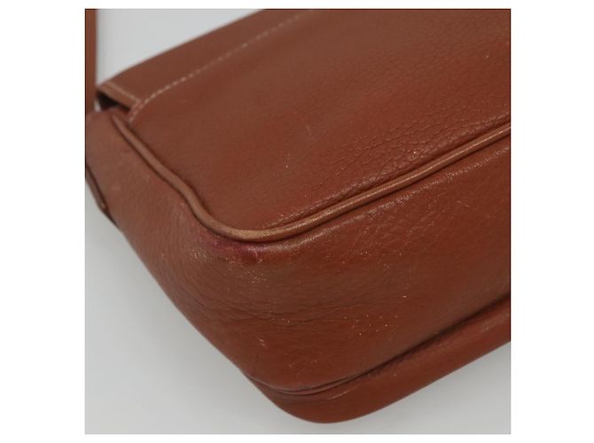 Autre Marque Borsa a spalla in pelle marrone Burberrys Auth ti2788 - vista 13