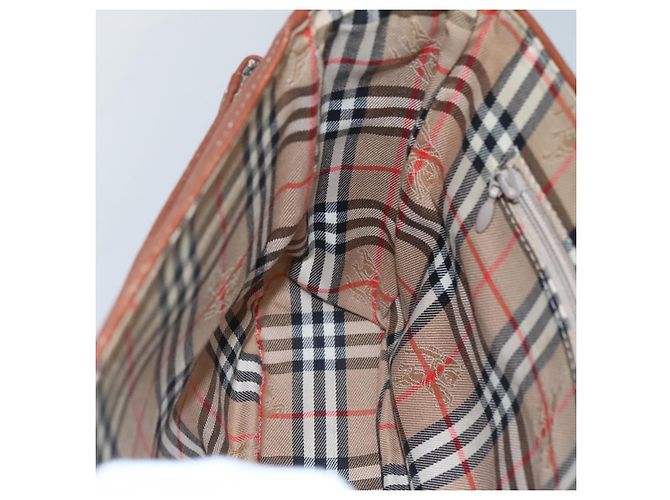 Autre Marque Borsa a spalla in pelle marrone Burberrys Auth ti2788 - vista 16