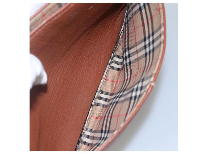 Autre Marque Borsa a spalla in pelle marrone Burberrys Auth ti2788 - vista 18