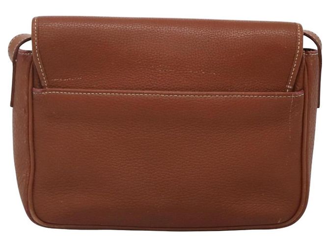 Autre Marque Borsa a spalla in pelle marrone Burberrys Auth ti2788 - vista 3