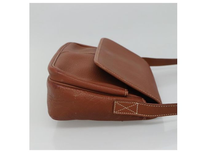 Autre Marque Borsa a spalla in pelle marrone Burberrys Auth ti2788 - vista 5